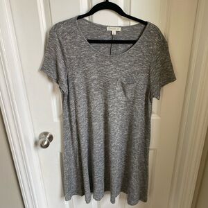 Love Fire Grey T-shirt Dress